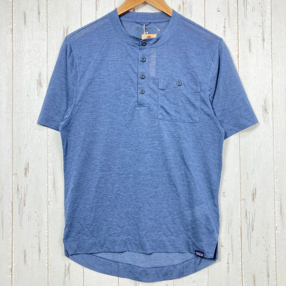 【Men's XS ネイビー系】 2022 Patagonia ( パタゴニア ) キャプリーン クール トレイル バイク ヘンリー Capilene Cool Trail Bike Henley CNY ポリエステル ウェア トップス インナー シャツ ショートスリ