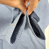 【Men's L ネイビー系】 Janeriver ( ジェーンリバー ) オリジナル チェックシャツ ポリエステル ウェア トップス インナー シャツ ロングスリーブシャツ 化繊 z00055014  化繊 ロングスリーブシャツ インナー シャツ トップス ウェア