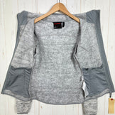 【Women's XS グレー系】 Mammut ( マムート ) チャムエラ ミッドレイヤー フーデッド ジャケット アジアンフィット Chamuera ML Hooded Jacket AF Women 裏起毛｜ニットフリース ポリエステル ウェア トップス アウタ