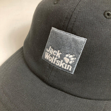 Jackwolfskin JP BXL 法式毛圈布六片帽，男女通用，均码，黑色。涤纶材质。