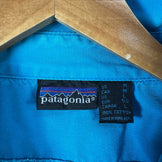 【Men's M ブルー系】 1980s Patagonia ( パタゴニア ) キャンバスシャツ Canvas Shirt Peacock ビンテージ オリジナル 入手困難 希少カラー コットン ウェア トップス インナー シャツ ロングスリーブシャツ コットン