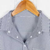 【Women's S グレー系】 Ridge Mountain Gear ( リッジマウンテンギア ) ベーシック ロングスリーブ シャツ ストライプ Basic Long Sleeve Shirt Stripe Grey x White ポリエステル ウェア トップ - 【公式】2ndGEAR（セカンドギア）Webショップ【登山用品・アウトドア用品専門 買取販売店】