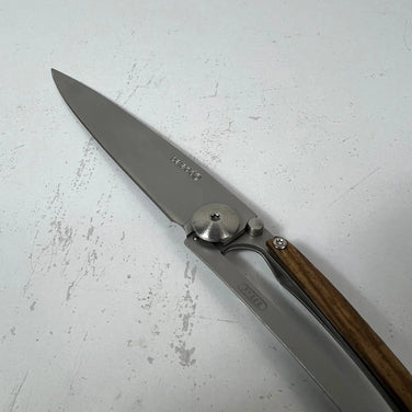 One Size Silver Deejo Le 37 Grams Pocket Knife, Hard-to-Find, Baladeo-Era Stainless Steel Camping Gear Knife (z00054526)