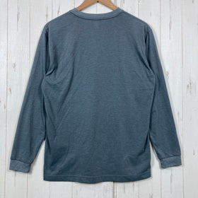 【Men's M グレー系】 Montbell ( モンベル ) WIC. ロングスリーブ T Wickron Long Sleeve T 吸汗速乾 通気性 UVカット ポリエステル ウェア トップス インナー シャツ ロングスリーブTシャツ クルーネック 化繊 - 0
