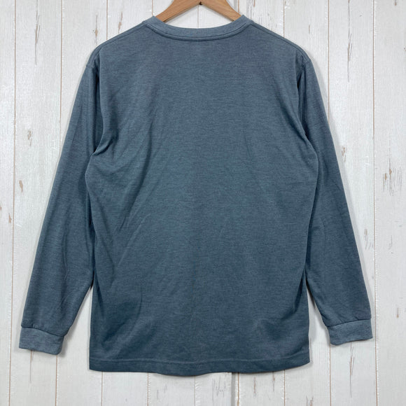 【Men's M グレー系】 Montbell ( モンベル ) WIC. ロングスリーブ T Wickron Long Sleeve T 吸汗速乾 通気性 UVカット ポリエステル ウェア トップス インナー シャツ ロングスリーブTシャツ クルーネック 化繊