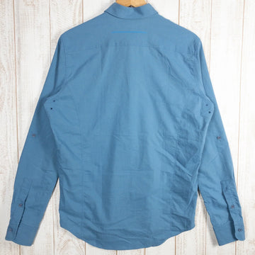 【Men's M ブルー系】 Isadore（イザドア） ロングスリーブシャツ オーガニックコットン ウェア トップス インナー シャツ ロングスリーブシャツ コットン z00050901  コットン ロングスリーブシャツ インナー シャツ トップス ウェア - 0