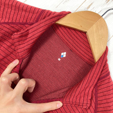 【Men's M Red】 Montbell Super Merino Wool EXP. High Neck Shirt Merino Wool Wear Top Inner Shirt Long Sleeve Shirt Wool z00057546 Wool Long Sleeve Shirt Inner Shirt