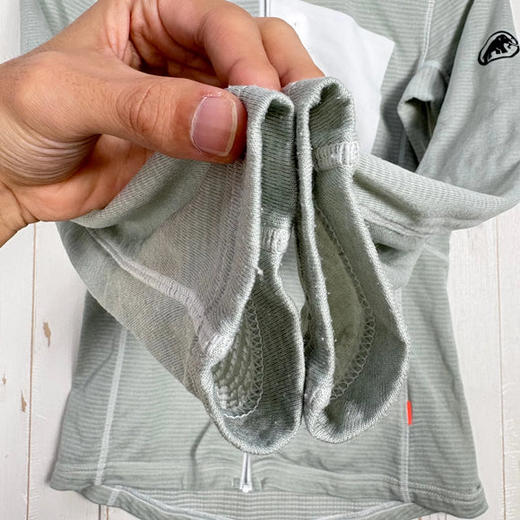 【Women's XS グリーン系】 Mammut ( マムート ) エナジー ライト ミッドレイヤー フーデッド ジャケット Aenergy Light ML Hooded Jacket Polartec Power Grid / Athletic Fit ポリエステル