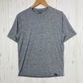【Men's XS グレー系】 Patagonia ( パタゴニア ) キャプリーン クール デイリー シャツ Capilene Cool Daily Shirt 吸汗速乾 ストレッチ 防臭 ウェア トップス インナー シャツ ショートスリーブTシャツ クルーネック