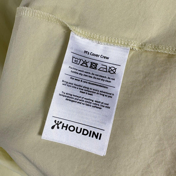 【Men's M イエロー系】 Houdini ( フーディニ ) カバー クルー Cover Crew ポリエステル ウェア トップス インナー シャツ ロングスリーブTシャツ クルーネック 化繊 z00059688  化繊 ロングスリーブTシャツ クルーネック