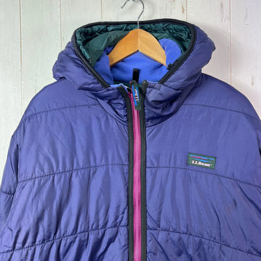【Men's M-Regular ネイビー系】 1990s Llbean ( エルエルビーン ) カタディン プリマロフト パファー ジャケット Katahdin Primaloft Puffer Jacket 旧タグ 生産終了モデル 入手困難 カタディンタグ 化繊ダウン ウェア