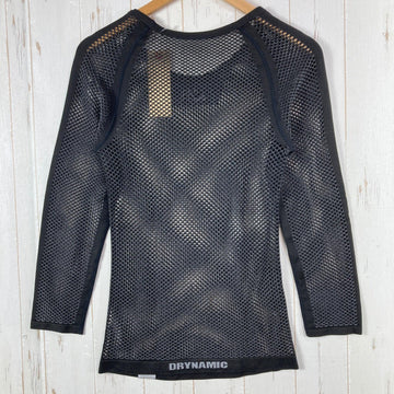 【Men's S/M ブラック系】 Millet ( ミレー ) ドライナミック メッシュ 3/4 スリーブ クルー DRYNAMIC MESH 3/4 SLEEVE CREW ポリプロピレン ウェア トップス インナー シャツ ロングスリーブTシャツ クルーネック 化 - 0
