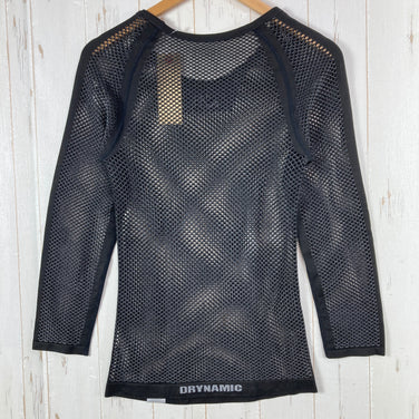 【Men's S/M ブラック系】 Millet ( ミレー ) ドライナミック メッシュ 3/4 スリーブ クルー DRYNAMIC MESH 3/4 SLEEVE CREW ポリプロピレン ウェア トップス インナー シャツ ロングスリーブTシャツ クルーネック 化
