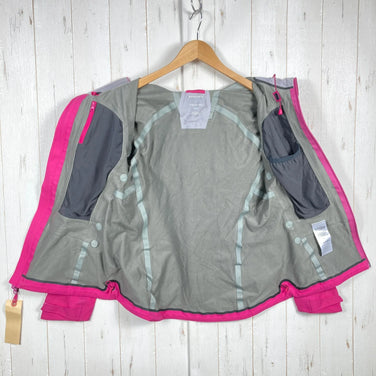 Mountain Hardwear Alchemy Hooded Jacket, Women's Medium, Pink. This nylon softshell jacket is a perfect outerwear piece. (Product code: z00053760)