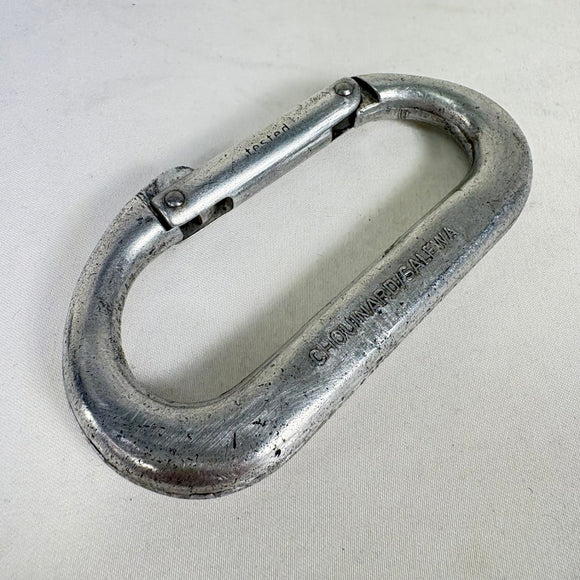 【OneSize シルバー系】 1972 Chouinard ( シュイナード ) スタンダード カラビナ Standard Carabiner ビンテージ オリジナル 入手困難 CHOUINARD/SALEWA 2200kp tested ロッククライミングギア