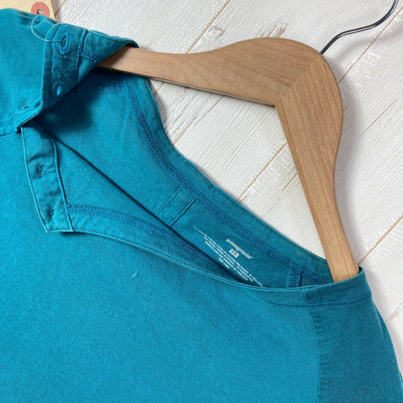 【Women's XS ブルー系】 2010 Patagonia ( パタゴニア ) オーバトー トップ OZG 生産終了モデル 入手困難 オーガニックコットン ウェア トップス インナー シャツ ロングスリーブTシャツ クルーネック コットン z00059886 OZ