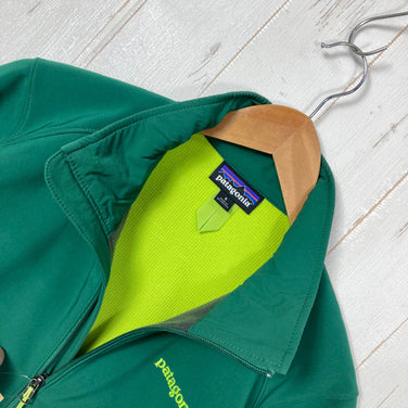 【Men's S グリーン系】 2015 Patagonia ( パタゴニア ) アズ ハイブリッド ジャケット Adze Hybrid Jacket HNT ソフトシェル ポリエステル ウェア トップス アウター ジャケット フリース ポーラテック・ウィンドブロッ