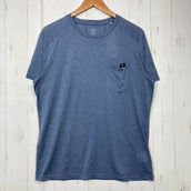 【Men's L ネイビー系】 Millet ( ミレー ) ヘザー メッシュ クルー ショート スリーブ Heather Mesh Crew Short Sleeve ポリエステル ウェア トップス インナー シャツ ショートスリーブTシャツ クルーネック 化繊