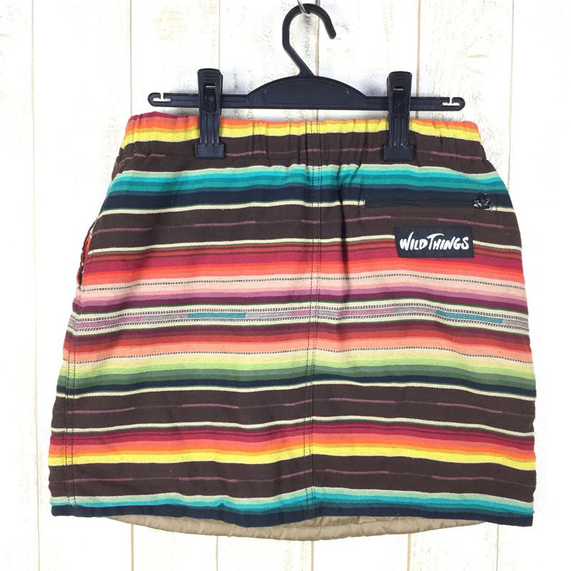 【Women's M ベージュ系】 Wildthings ( ワイルドシングス ) リバーシブル プリマロフト セラペ スカート Reversible Primaloft Serape Skirt パーテックス 10FWWT27 Women's  スカート ボトムス ウ