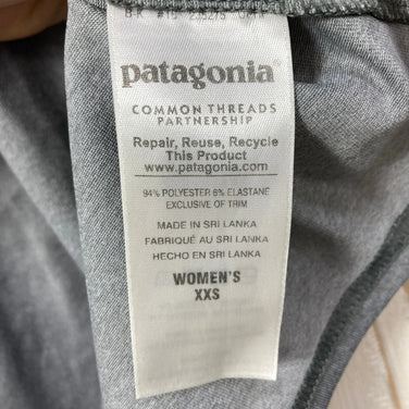 【Women's XXS Grey】 2016 Patagonia Capilene Cool Daily Graphic Shirt Polyester Wear Tops Inner Shirt Short Sleeve