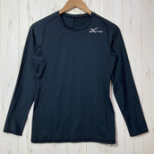 【Women's L ブラック系】 Cw-X ( シーダブリューエックス ) スポーツトップ セカンドボディ2.0 ポリエステル ウェア トップス インナー シャツ ロングスリーブTシャツ クルーネック 化繊 z00058467  化繊 ロングスリーブTシャツ クルーネ