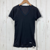 【Men's S ブラック系】 Finetrack ( ファイントラック ) ドライレイヤー ベーシック V ネックT ポリエステル ウェア トップス インナー シャツ ショートスリーブTシャツ クルーネック 化繊 z00059960  化繊 ショートスリーブTシャ