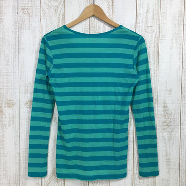【Women's S グリーン系】 Icebreaker ( アイスブレーカー ) スピア ロングスリーブ フェミニン クルー ストライプ Speare Ls Fem Crewe Stripe メリノウール Tシャツ ITW11572 Asian Women's ウー - 【公式】2ndGEAR（セカンドギア）Webショップ【登山用品・アウトドア用品専門 買取販売店】
