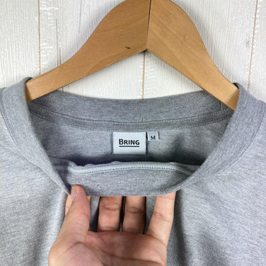 [Unisex M Gray] Bring Drycottony Long Sleeve T-Shirt - Polyester Wear Tops Inner Shirt Long Sleeve T-Shirt Crew Neck Synthetic Fiber z0