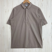【Men's XS ベージュ系】 Houdini ( フーディニ ) コスモシャツ Cosmo Shirt ポリエステル ウェア トップス インナー シャツ ショートスリーブシャツ 化繊 z00060333  化繊 ショートスリーブシャツ インナー シャツ トップス