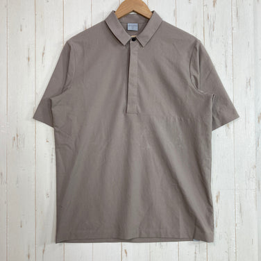 【Men's XS ベージュ系】 Houdini ( フーディニ ) コスモシャツ Cosmo Shirt ポリエステル ウェア トップス インナー シャツ ショートスリーブシャツ 化繊 z00060333  化繊 ショートスリーブシャツ インナー シャツ トップス