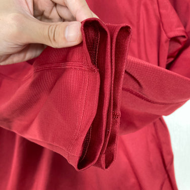 【Men's M レッド系】 Finetrack ( ファイントラック ) ドラウト エア ジップ ネック Drought Air Zip Neck ポリエステル ウェア トップス インナー シャツ ロングスリーブシャツ 化繊 z00059826  化繊 ロングス