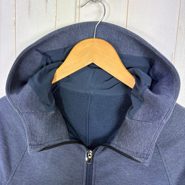 【Men's XS ネイビー系】 Lululemon ( ルルレモン ) シティ スウェット フルジップ フーディ City Sweat Full-Zip Hoodie Heathered True Navy 4WAYストレッチ ウェア トップス インナー シャツ フ