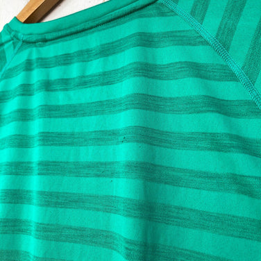 【Women's M グリーン系】 Berghaus ( バーグハウス ) ストライプ ベースクルー ロングスリーブ Stripe Base Crew LS AF ポリエステル ウェア トップス インナー シャツ ロングスリーブTシャツ クルーネック 化繊 z00058