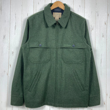 【Men's S グリーン系】 Llbean ( エルエルビーン ) メイン ガイド ジップフロント ジャックシャツ Maine Guide Zip-Front Jac-Shirt ウール シャツジャケット ウール ウェア トップス アウター ジャケット ウール z