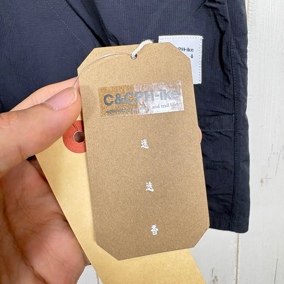 【Men's M ネイビー系】 迷迭香 ( マンネンロウ ) ✕ C&CPHIKE（C&C.P.H.EQUIPEMENT）ハイキングシャツ Hiking Shirts CHK22001 NAVY z00058218 NAVY 化繊 ショートスリーブシャツ インナー