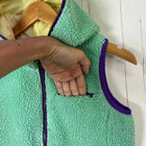 Aigle 女式小号绿色 Boa 羊毛背心，涤纶，上衣，背心，羊毛，z00053482