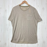 【Unisex L ベージュ系】 Atelier Blue Bottle ( アトリエブルーボトル ) ハイカーズ Tシャツ Hiker's T-shirts Sn Supernatural コラボ ウール ウェア トップス インナー シャツ ショートスリーブTシャツ