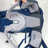 Deuter Air Contact 50+10 SL Women's One Size Navy Backpack in Steel/Midnight Nylon. Storage capacity: 30L-54L. Product code: z00053516.