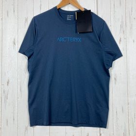 【Men's S ネイビー系】 Arcteryx ( アークテリクス ) レミージ ワード シャツ SS Remige Word Shirt SS Cobalt Moon 吸汗速乾 UPF50+ ポリエステル ウェア トップス インナー シャツ ショートスリーブTシ