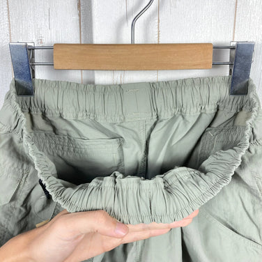 男士 L 码绿色 Yamatomichi（山道）5 口袋裤，鼠尾草灰尼龙，长裤，z00053999。