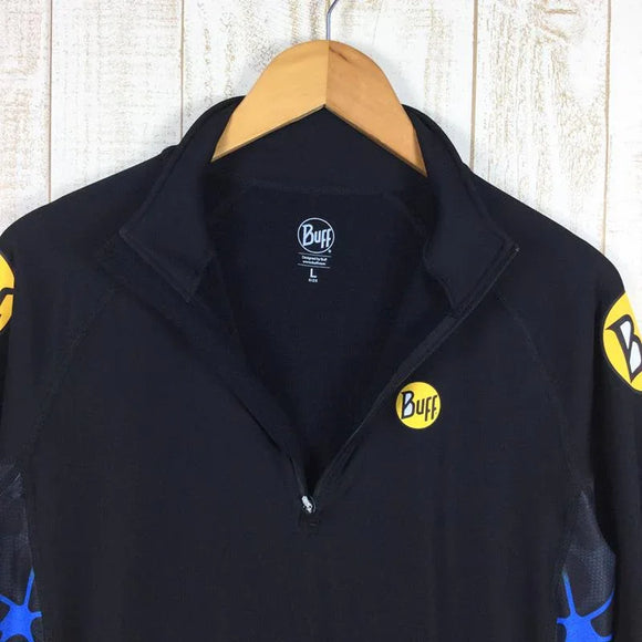 【Men's L ブラック系】Buff ( バフ ) プロチーム ジップネック ロングスリーブ スウェットシャツ Pro Team Aten Long-Sleeved Sweat Shirts 保温 トップ 2087.999.1FT International Men's 化繊 ロングスリーブシャツ インナー シャツ トップス ウェア - 【公式】2ndGEAR（セカンドギア）Webショップ【登山用品・アウトドア用品専門 買取販売店】