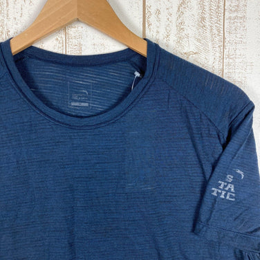 【Men's M ネイビー系】 Static ( スタティック ) オール エレベーション S/S シャツ All Elevation S/S Shirts 半袖 Tシャツ ウール ベースレイヤー Asian Men's ウール ショートスリーブTシャツ クルーネ - 【公式】2ndGEAR（セカンドギア）Webショップ【登山用品・アウトドア用品専門 買取販売店】