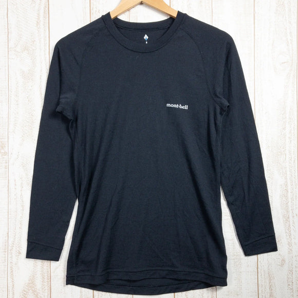 【Men's S ブラック系】 Montbell ( モンベル ) スーパーメリノウール M.W. ラウンドネックシャツ メリノウール 1107654 Asian Men's ウール ロングスリーブTシャツ クルーネック インナー シャツ トップス ウェア - 【公式】2ndGEAR（セカンドギア）Webショップ【登山用品・アウトドア用品専門 買取販売店】