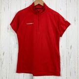【Women's XS レッド系】 Mammut ( マムート ) トレイル ハーフスリーブ ジップシャツ Trail Half Sleeve Zip Shirt ウェア トップス インナー シャツ ショートスリーブシャツ 化繊 ポーラテック・パワードライ z00059