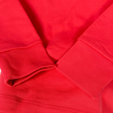 Jackwolfskin Essential Crewneck, Kid's Size 8, Tulip Red, Organic Cotton Fleece Jacket, Size z00054626