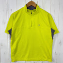 【Men's M イエロー系】 Jackwolfskin ( ジャックウルフスキン ) ファストモーション ハーフジップメッシュシャツ ポリエステル ウェア トップス インナー シャツ ショートスリーブシャツ 化繊 z00054699  化繊 ショートスリーブシャツ-1