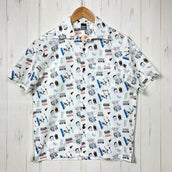 【Unisex XS ホワイト系】 Black Brick ( ブラックブリック ) ドライ アクティブ アロハ Dry Active Aloha ポリエステル ウェア トップス インナー シャツ ショートスリーブシャツ 化繊 z00060488 化繊 ショートスリー