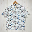 【Unisex XS ホワイト系】 Black Brick ( ブラックブリック ) ドライ アクティブ アロハ Dry Active Aloha ポリエステル ウェア トップス インナー シャツ ショートスリーブシャツ 化繊 z00060488  化繊 ショートスリー-1