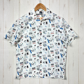 【Unisex XS ホワイト系】 Black Brick ( ブラックブリック ) ドライ アクティブ アロハ Dry Active Aloha ポリエステル ウェア トップス インナー シャツ ショートスリーブシャツ 化繊 z00060488  化繊 ショートスリー