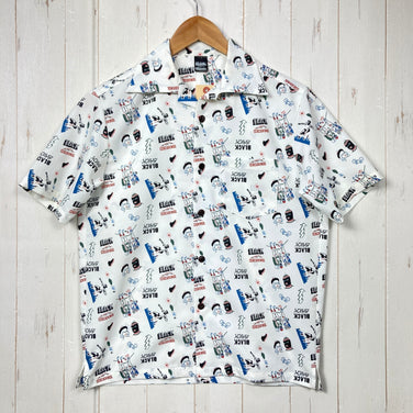 【Unisex XS ホワイト系】 Black Brick ( ブラックブリック ) ドライ アクティブ アロハ Dry Active Aloha ポリエステル ウェア トップス インナー シャツ ショートスリーブシャツ 化繊 z00060488  化繊 ショートスリー